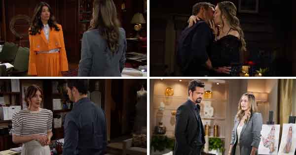 B&B Week of May 8, 2023: Steffy accused Hope of being like Brooke. A romantic evening reassured Liam his marriage was okay. Hope and Thomas went to San Francisco together.