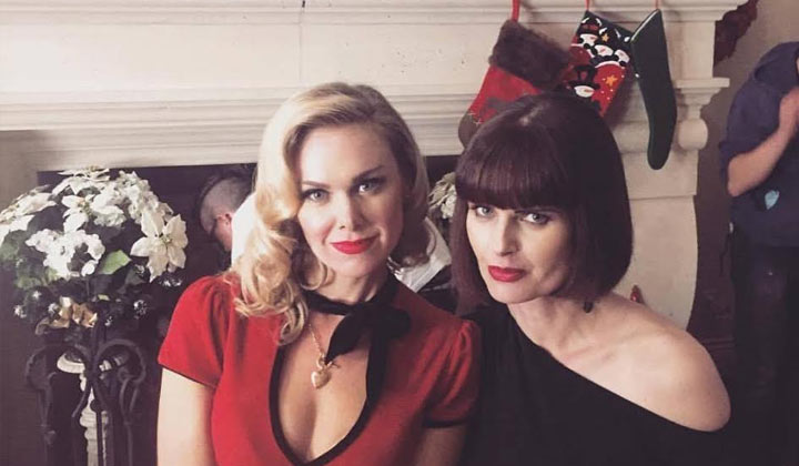 AMC's Carrie Genzel and GL's Laura Bell Bundy play enemies in the holiday film Season's Greetings