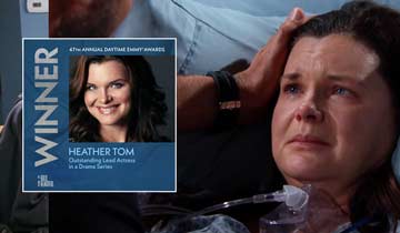 B&B's Heather Tom chats with Soap Central about her epic Emmy win