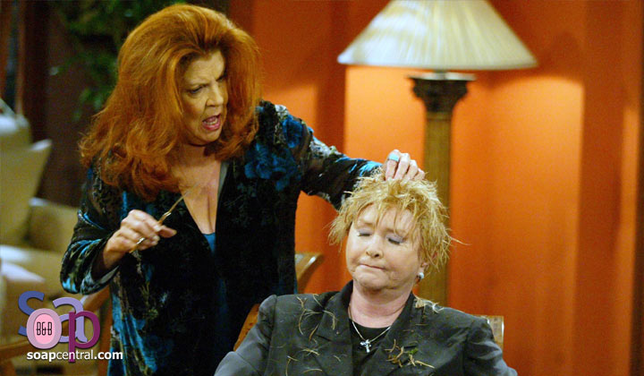 ENCORE PRESENTATION: Sally Spectra gives Stephanie Forrester a haircut (2003)