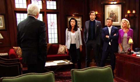 Steffy learns of Eric's engagement
