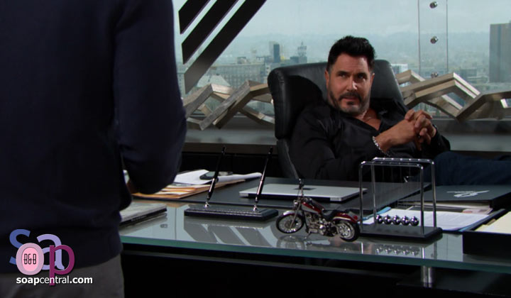 Bill questions Liam's overprotectiveness of Steffy