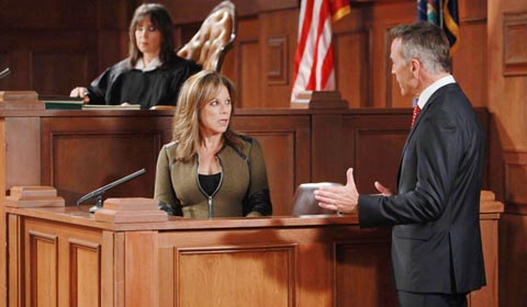Alexis falls apart on the witness stand