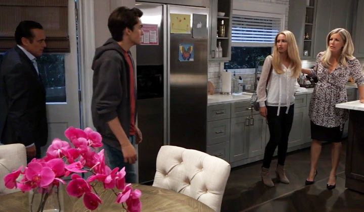 Sonny takes Dev to the Corinthos house to stay
