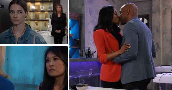 GH Week of May 15, 2023: Jordan and Curtis shared a kiss. Selina demanded payment for Gladys' debts. Esme got a job.