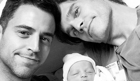 Greg Rikaart is a brand new dad