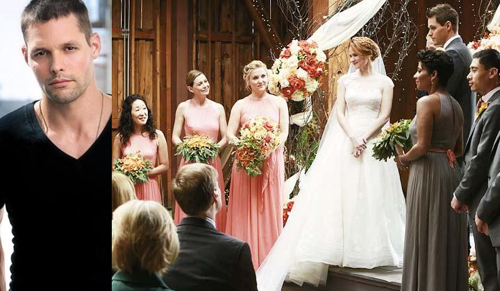 Justin Bruening on Grey's Anatomy for Matthew and April's wedding