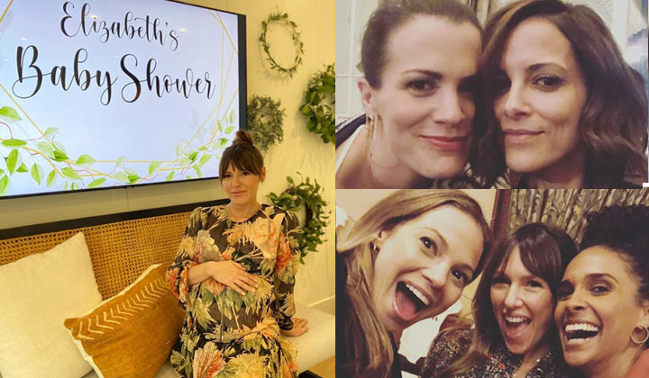 Popular All My Children gals reunite for Elizabeth Hendrickson's baby shower