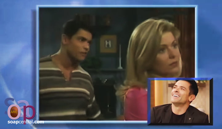 Mark Consuelos and Kelly Ripa watch their first All My Children scenes together