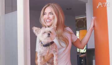 Chrishell Stause champions for homeless dogs in new PETA campaign