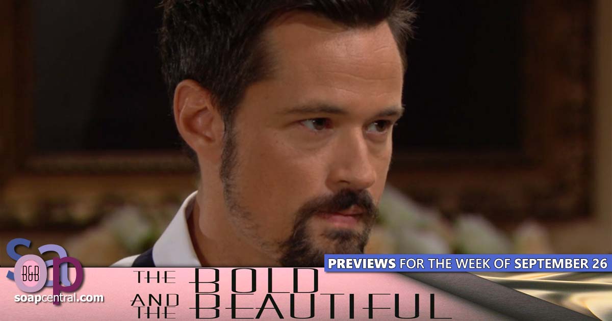 B&B Spoilers for the week of September 26, 2022 on The Bold and the Beautiful | Soap Central