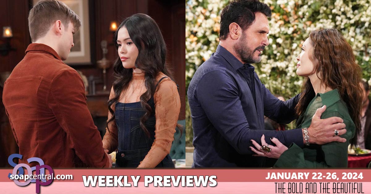 B&B Spoilers for the week of January 22, 2024 on The Bold and the