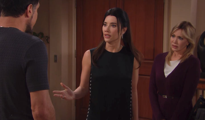 Steffy begs Bill not to send Taylor to jail for shooting him