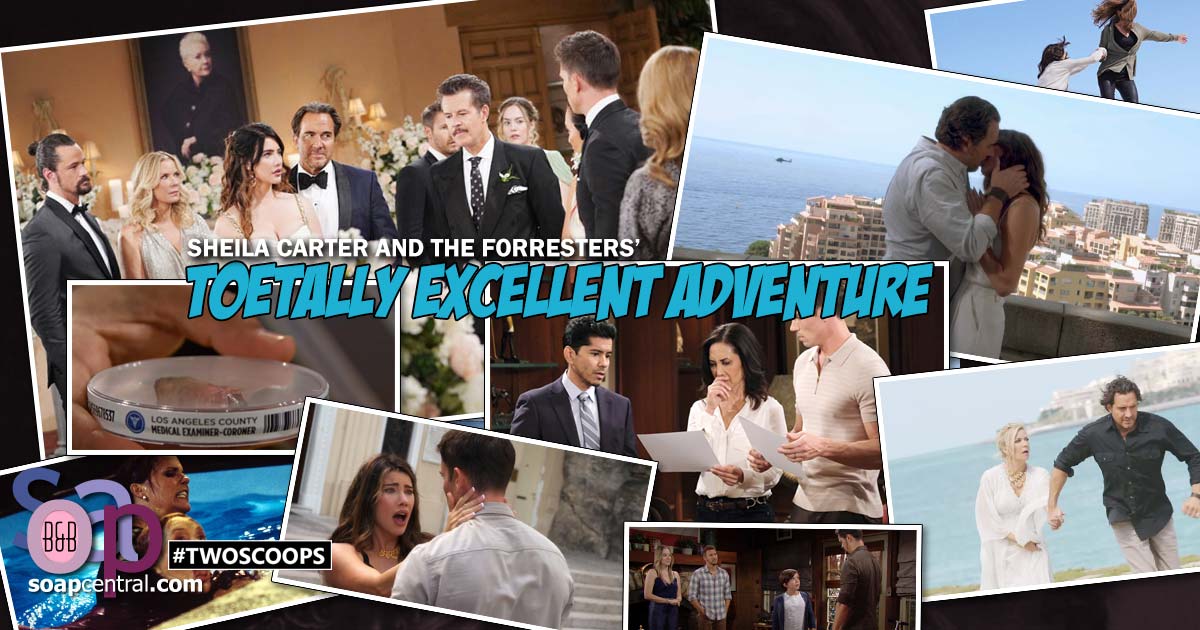B&B TWO SCOOPS: Sheila Carter and the Forresters' toetally excellent adventure