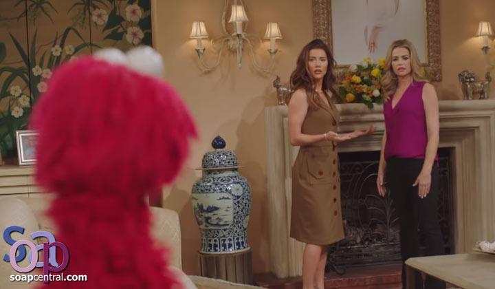 The cast of Sesame Street takes over The Bold and the Beautiful