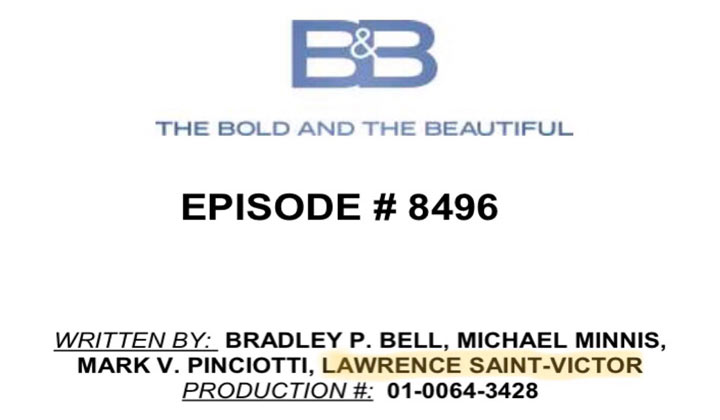 Lawrence Saint-Victor writes episode of The Bold and the Beautiful