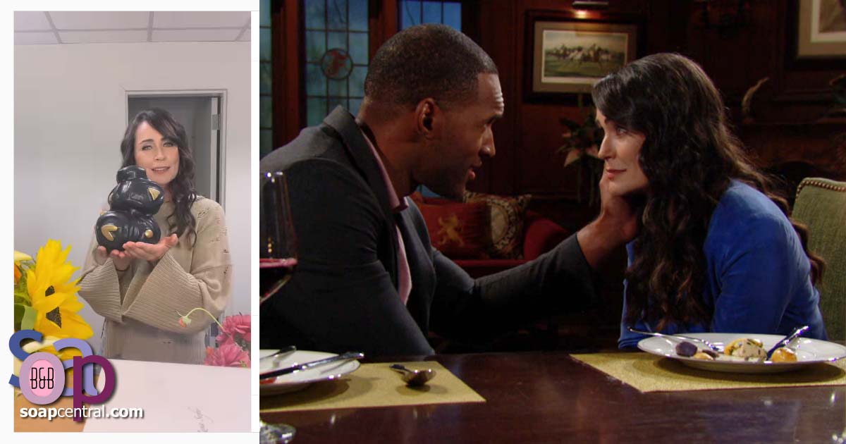 Rena Sofer bids a fond farewell to her The Bold and the Beautiful co-star Lawrence Saint-Victor and to Quarter fans