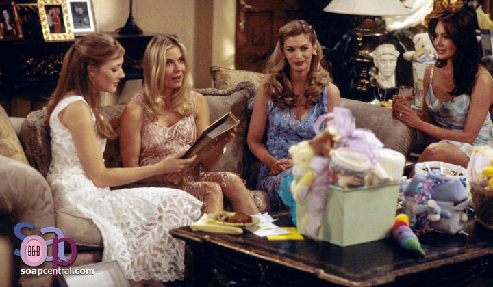 Bridget throws Brooke a baby shower, unaware Brooke is pregnant with Deacon's baby (2002)