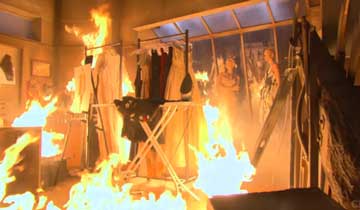 Spectra Fashions erupts in flames