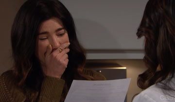 Steffy learns the paternity of her baby