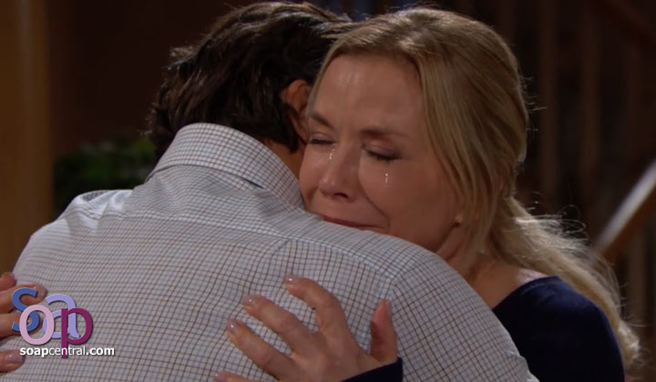 After learning of Thomas' accident, Ridge told Brooke that she and him were ''done''