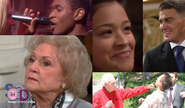 A week of classic The Bold and the Beautiful episodes featuring celebrities Bob Barker, Kiké Hernandez, Gina Rodriguez, Usher, and Betty White