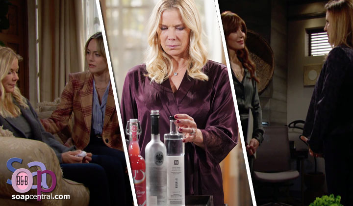 Brooke was ashamed that she'd blown her sobriety, and Taylor became leery of Sheila's anger toward Brooke