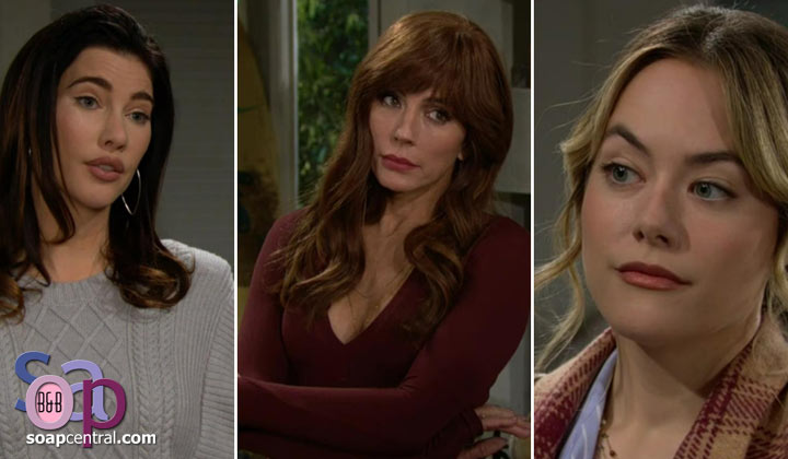 Hope seeks an understanding with Steffy and Taylor