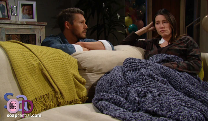 Steffy asks Liam to stay the night