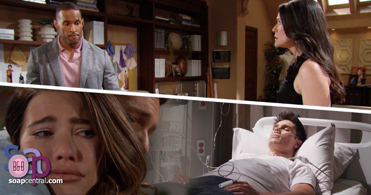 Steffy left town to seek time to mourn and heal, and an emotional Carter confessed he hadn't gotten over Quinn