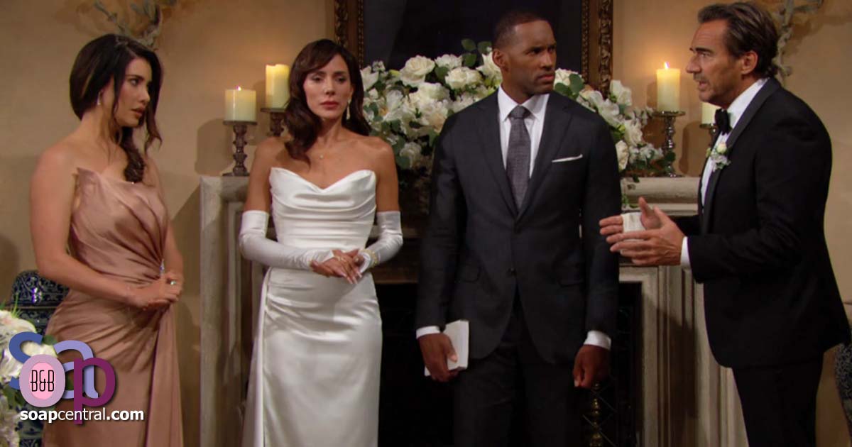 Steffy speaks up at a critical time in her parents' wedding