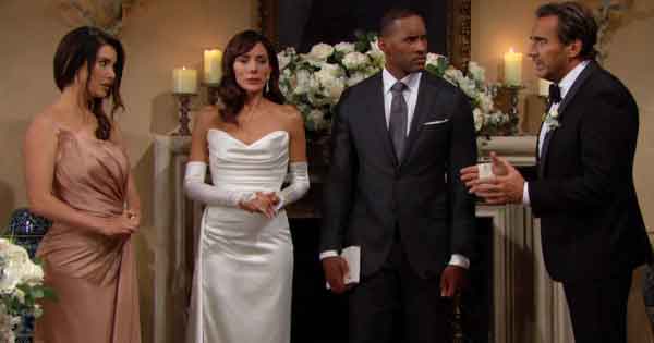 Steffy spoke up at a critical time in her parents' wedding