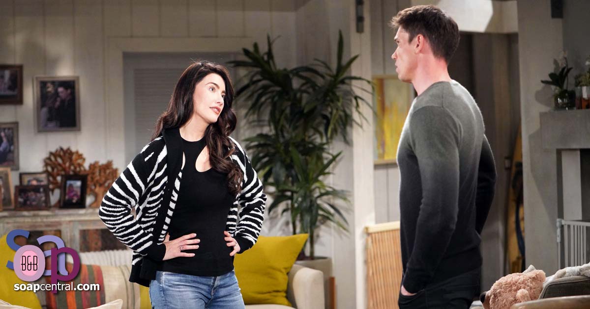 Steffy asks Finn if Douglas can live with them for a while