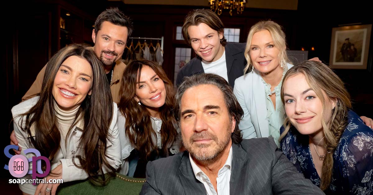 Ridge revels in his ''beautiful blended family'' being together in one place