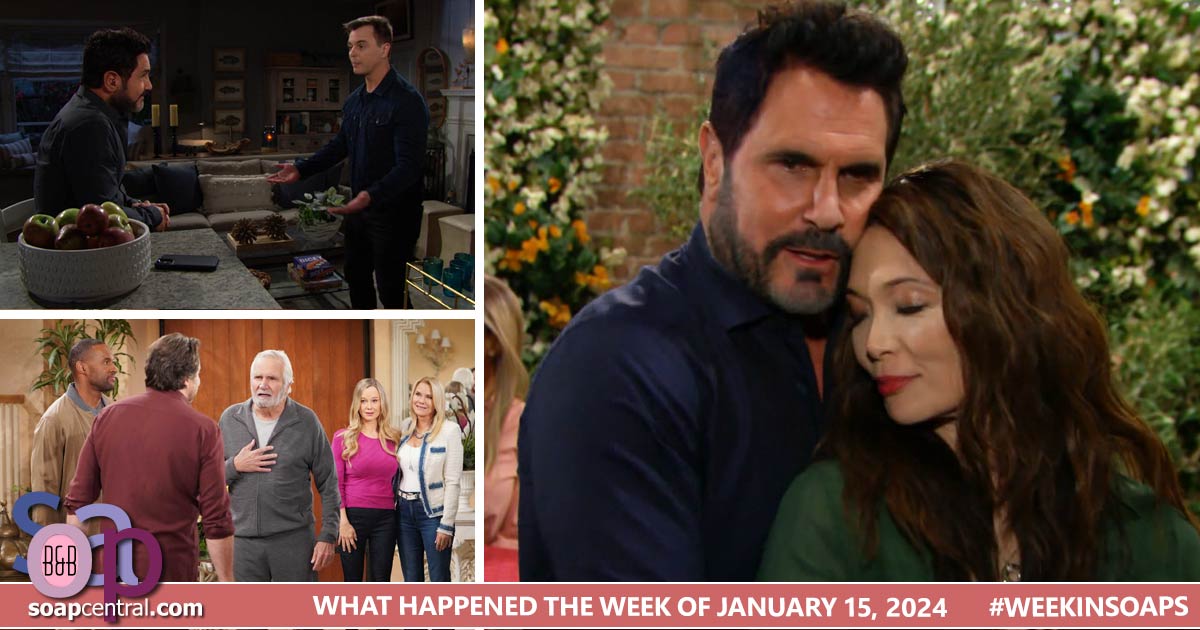 The Bold and the Beautiful Recaps The week of January 15, 2024 on B&B