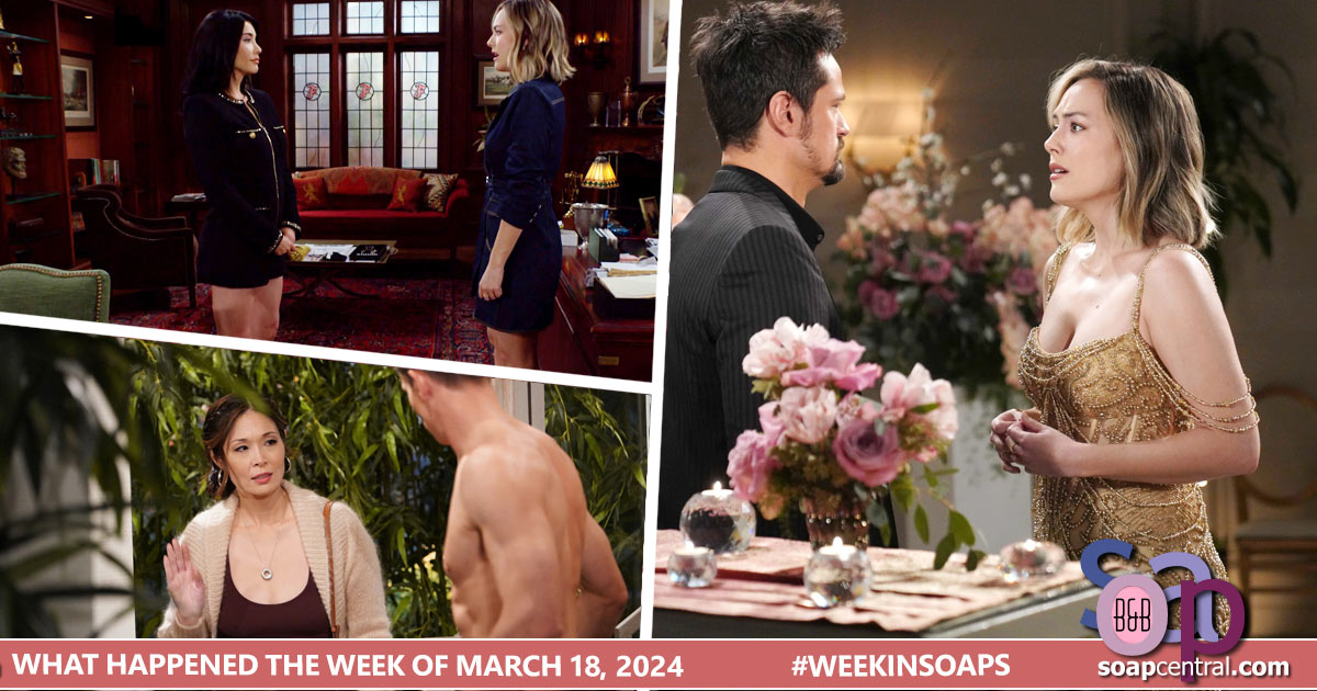 The Bold and the Beautiful Recaps: The week of March 18, 2024 on B&B