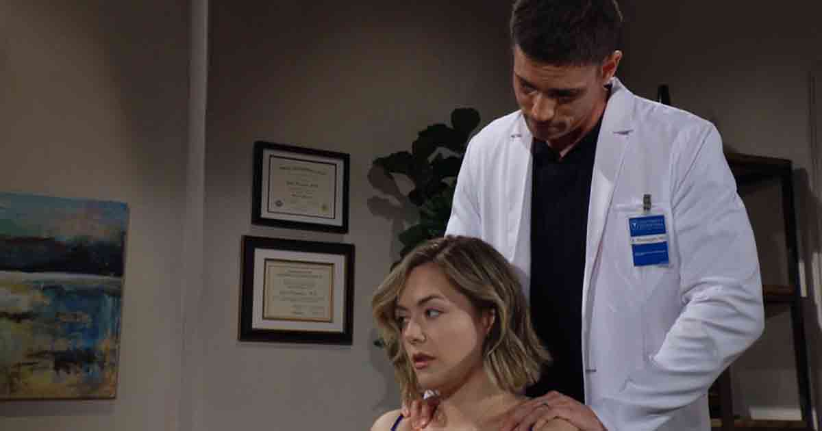 B&B Monday, May 20, 2024: Finn helps relieve Hope's stress with a massage