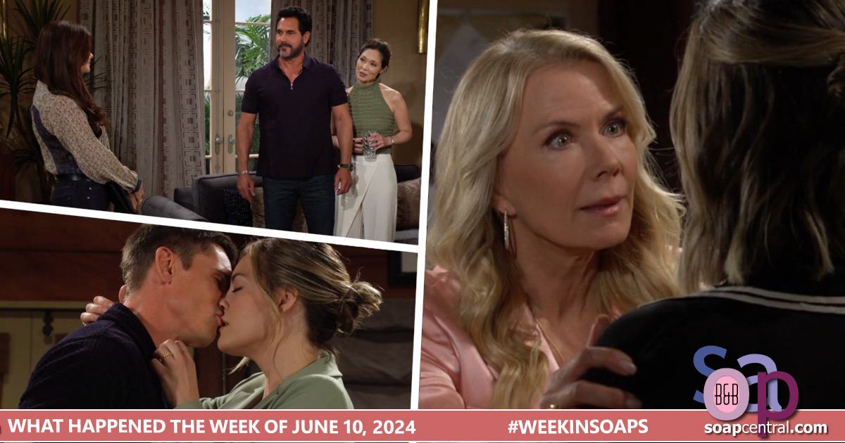 Brooke warned Hope about her fantasies of Finn. Katie wasn't pleased that Poppy had moved in with Bill. Brooke returned to Brooke's Bedroom.