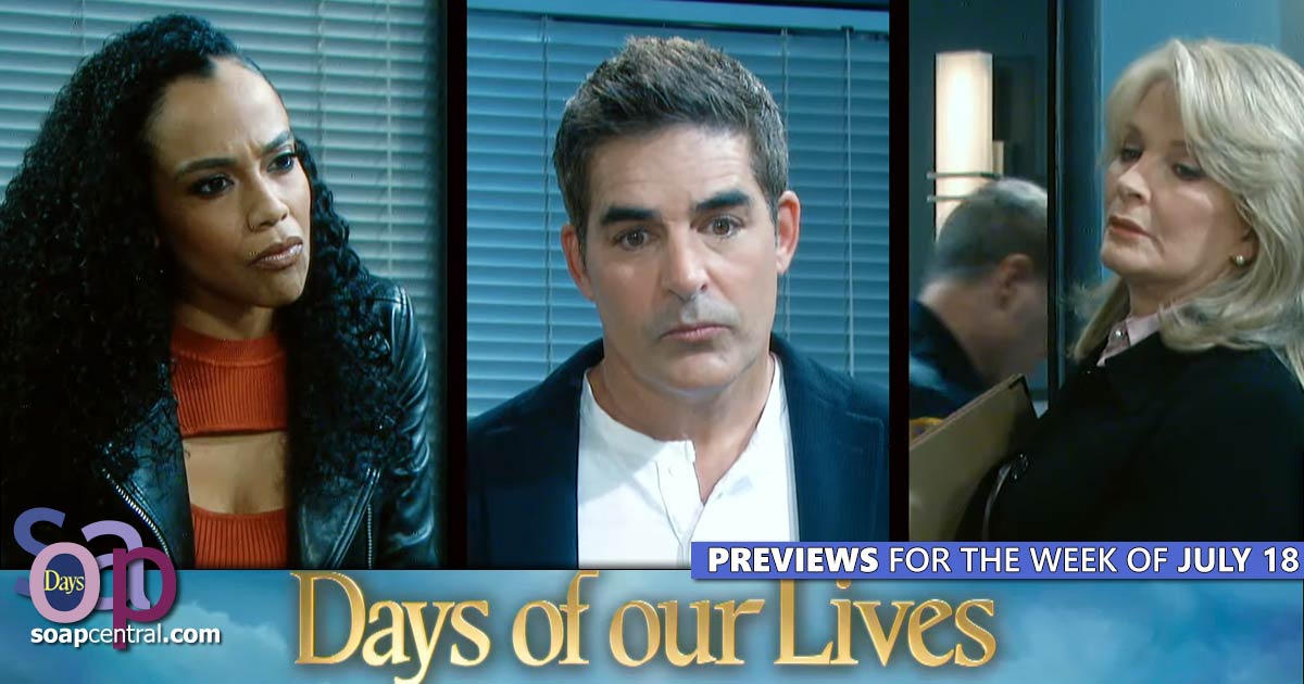 Days of our Lives Scoop: Salemites come together to catch a killer! (Spoilers for the week of July 18, 2022 on DAYS)