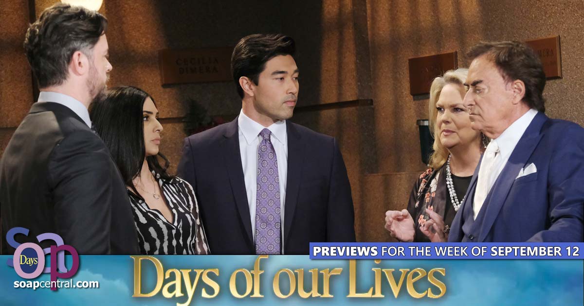 DAYS Spoilers for the week of September 12, 2022 on Days of our Lives | Soap Central