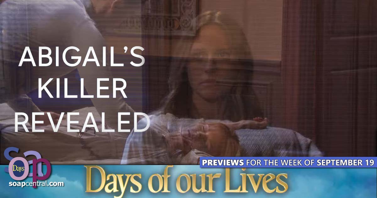 DAYS Spoilers for the week of September 19, 2022 on Days of our Lives | Soap Central