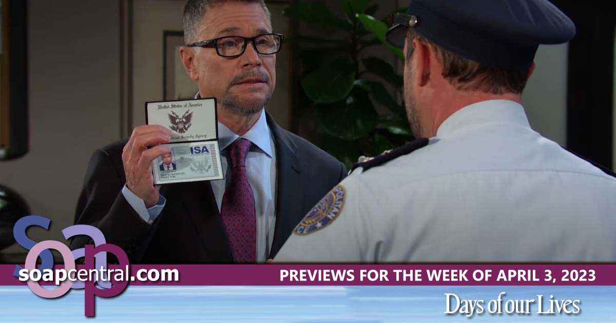 DAYS Spoilers for the week of April 3, 2023 on Days of our Lives | Soap Central