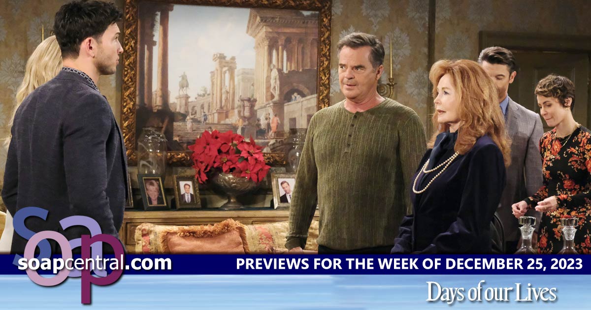 DAYS Spoilers for the week of December 25, 2023 on Days of our Lives