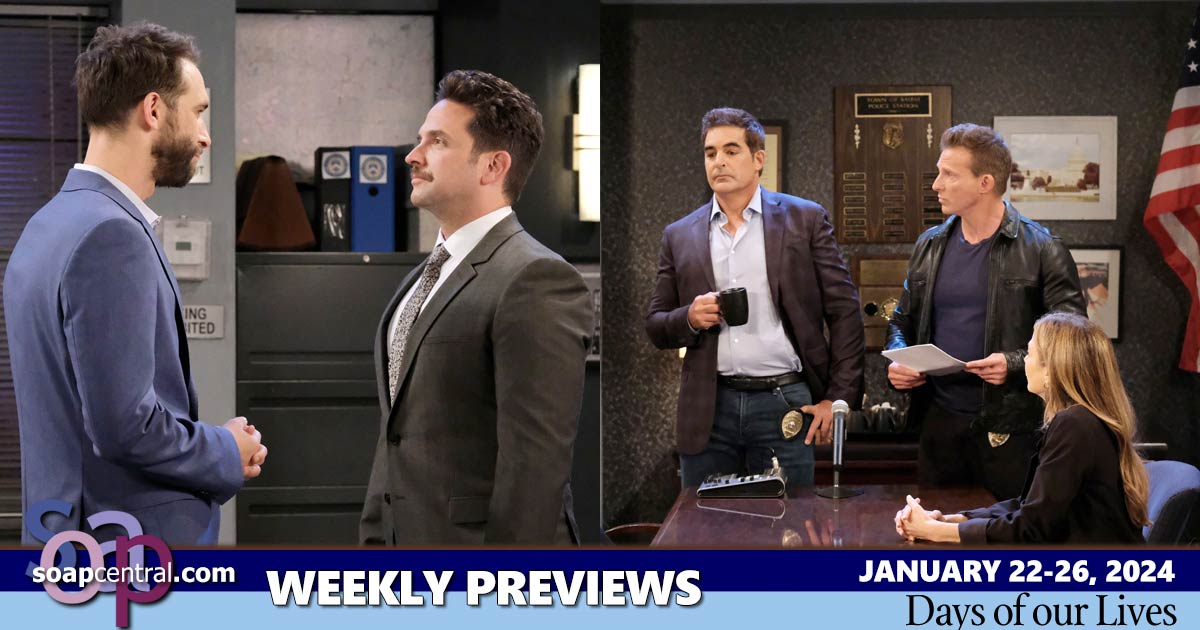 DAYS Spoilers for the week of January 22, 2025 on Days of our Lives