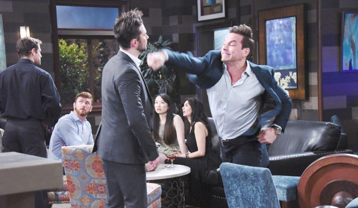 The detective holds Leo's head before SOnny and Will