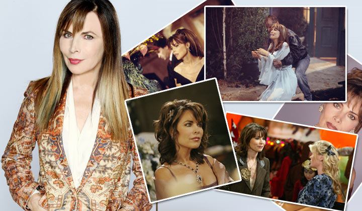 Collage of Lauren Koslow's 22 years as Kate Roberts on Days of our Lives