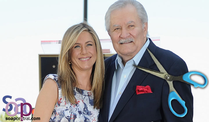 John Aniston let daughter Jennifer Aniston cut his hair -- but had the DAYS's hair team fix it afterwards