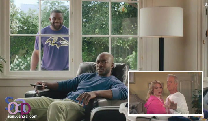 Days of our Lives' Deidre Hall and Drake Hogestyn appear in NFL Tide commercial