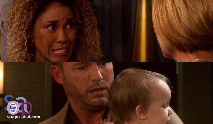 Raynor told Nicole the truth about Mackenzie, and Brady saw the birthmark on Mackenzie's neck