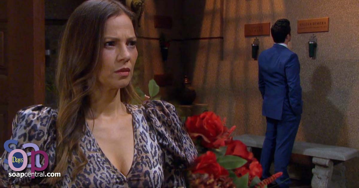 Ava is stunned by who she sees in the DiMera crypt